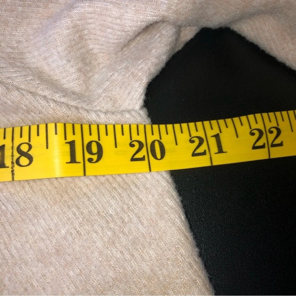 Ivy Open Front Cardigan Sweater XS Oatmeal Tan Beige Patchwork Soft Waterfall - Picture 3 of 11